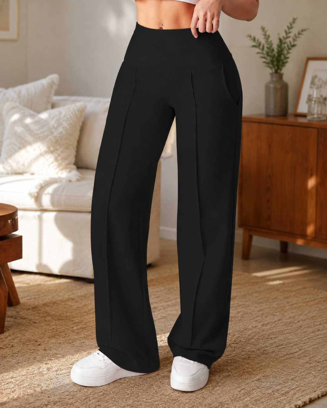 Pantalones Casuales con Cintura Elástica y Corte Holgado®
