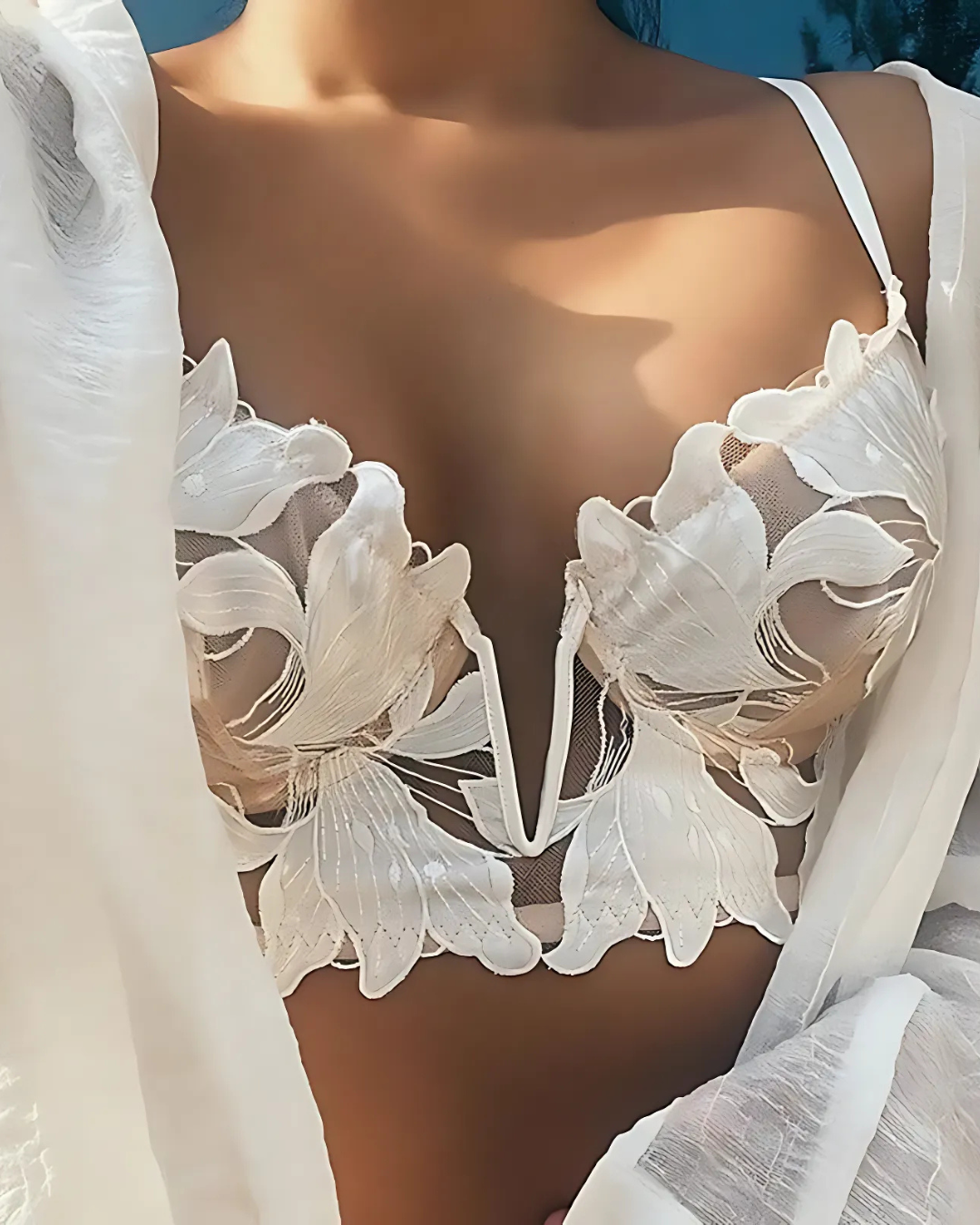 Conjunto de Lencería Jena en Encaje Floral