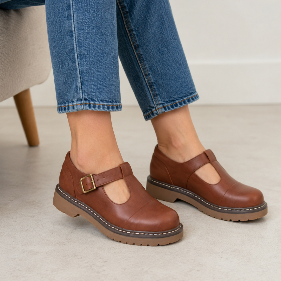 Merceditas de Plataforma con Hebilla®