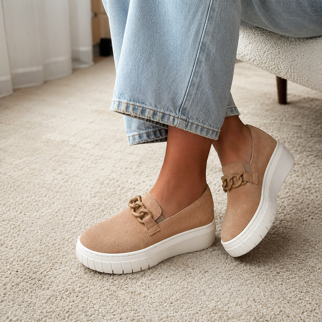 Mocasines Slip-On con Cadena y Suela Elevada®