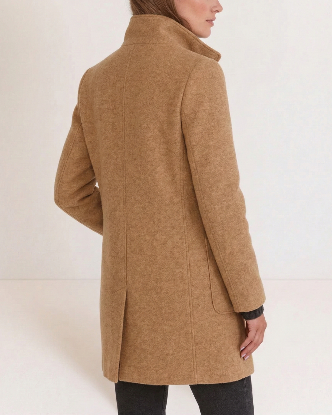 Chaqueta de Cuello Alto para Mujer