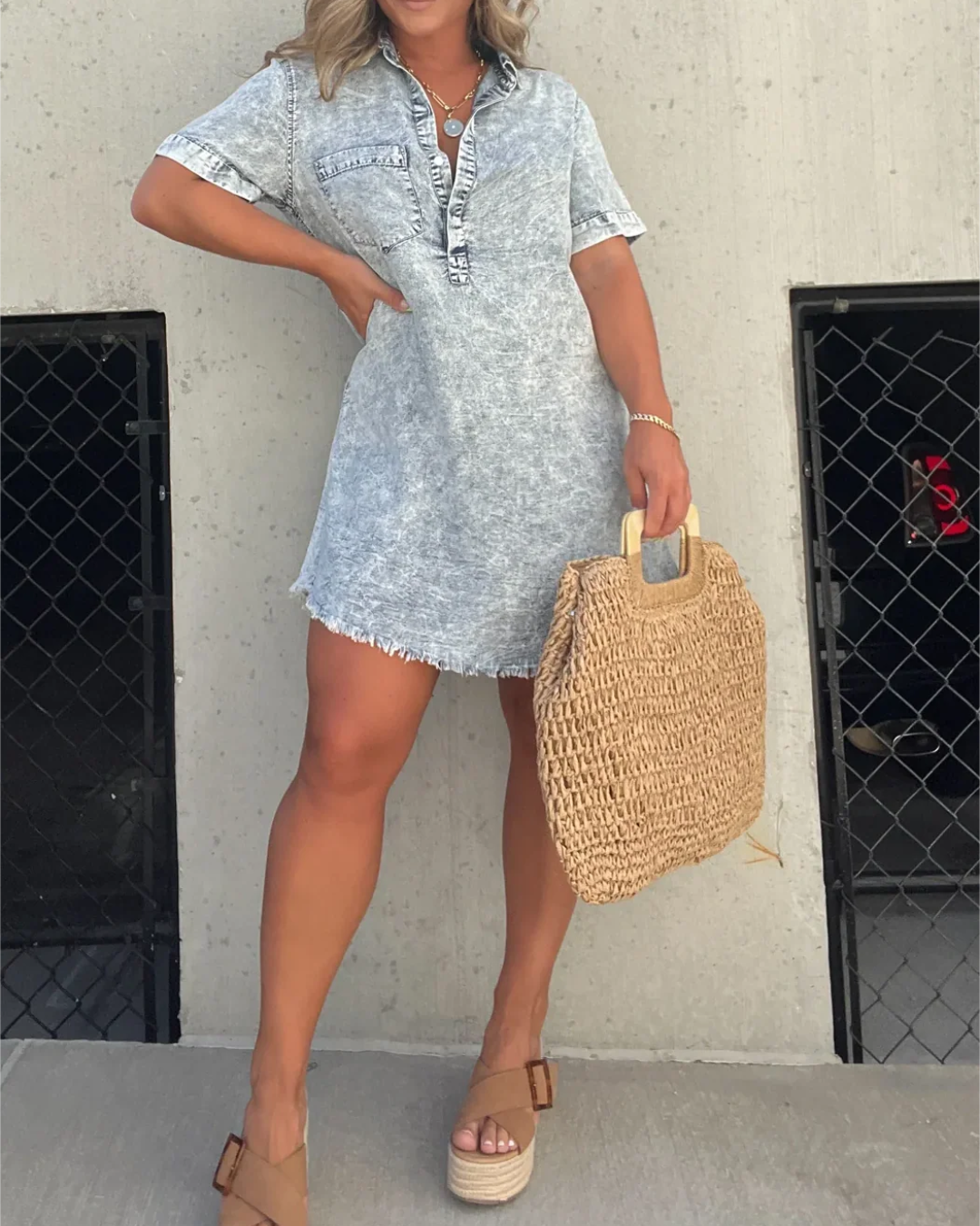 Vestido Camisero Roma de Algodón