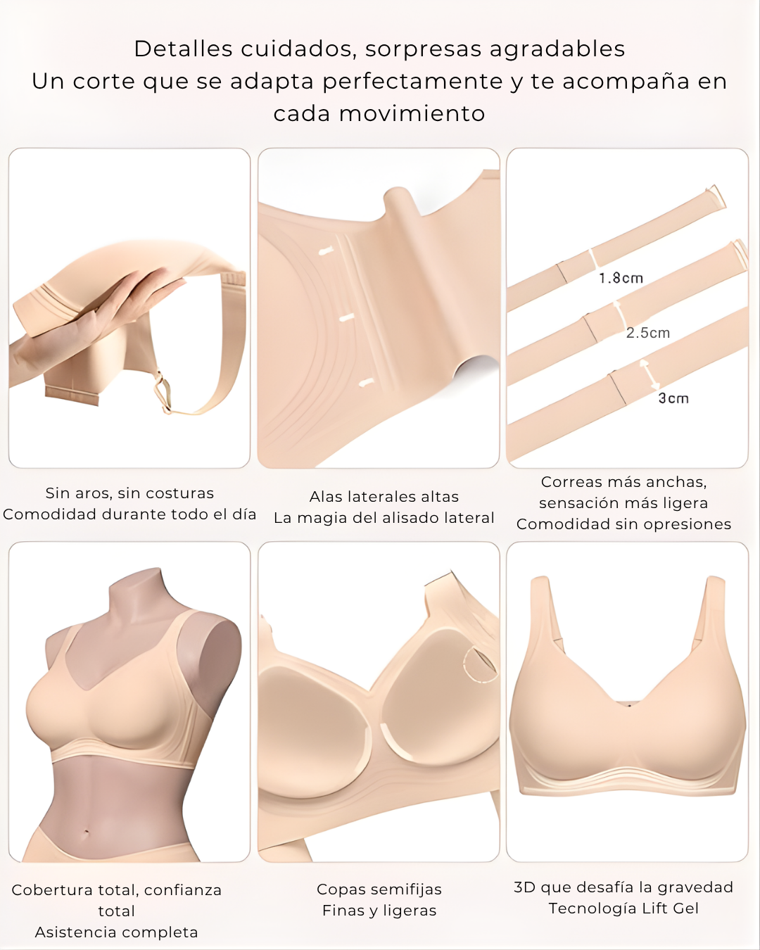 Sujetador sin aros para todas la tallas (OFERTA 2X1)®