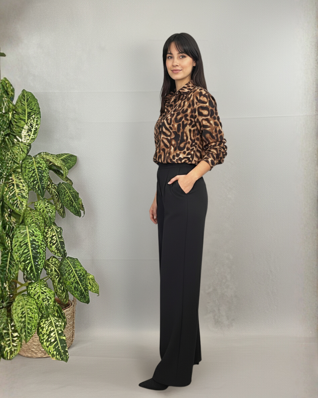 Pantalones de estilo sartorial para mujer
