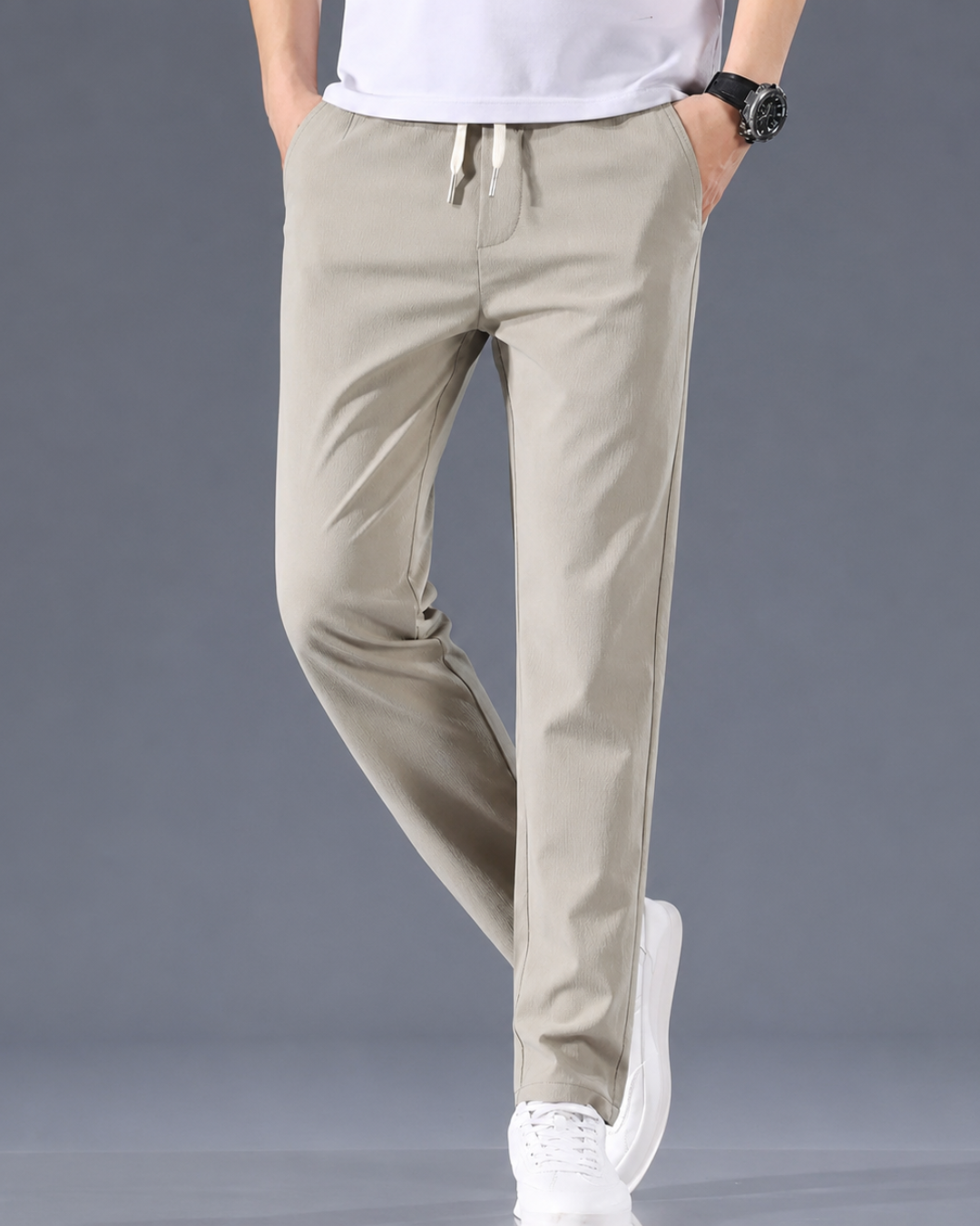 Pantalón Cómodo con Tejido Antiarrugas