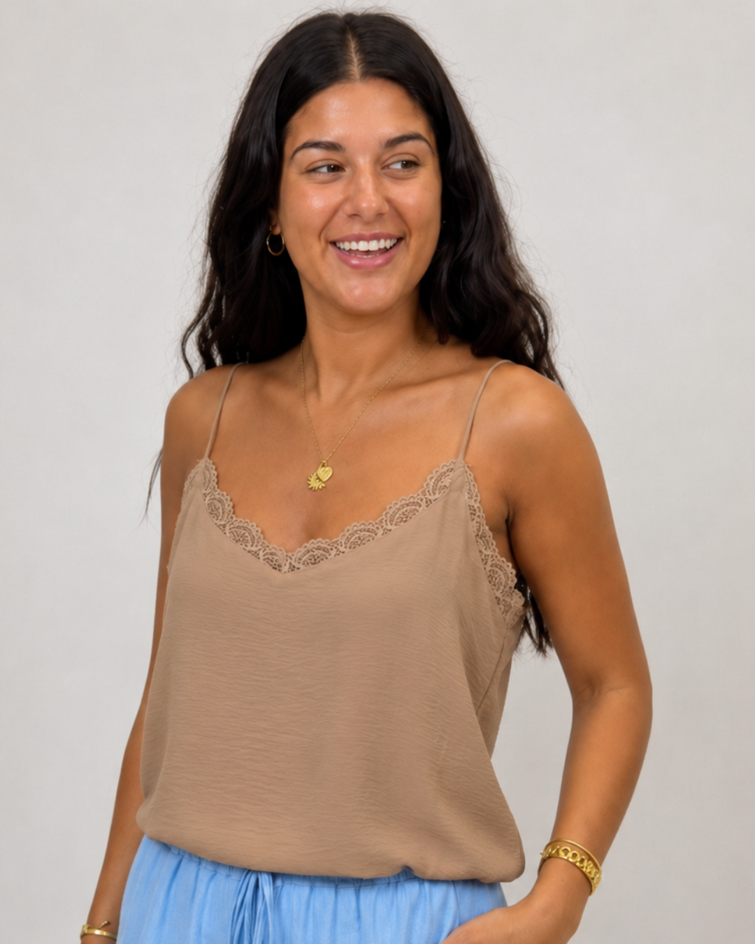 Top Lencero con Encaje y Tirantes Finos®