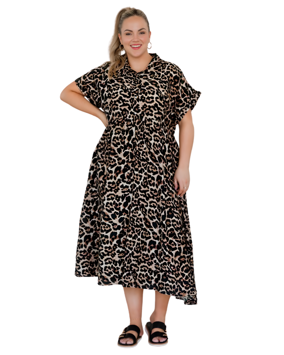 Vestido Roma Fluido con Escote en V