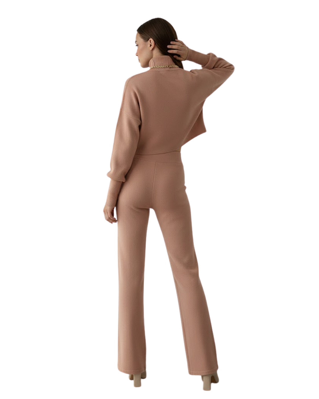 Conjunto de dos piezas de top de cuello alto para mujer®