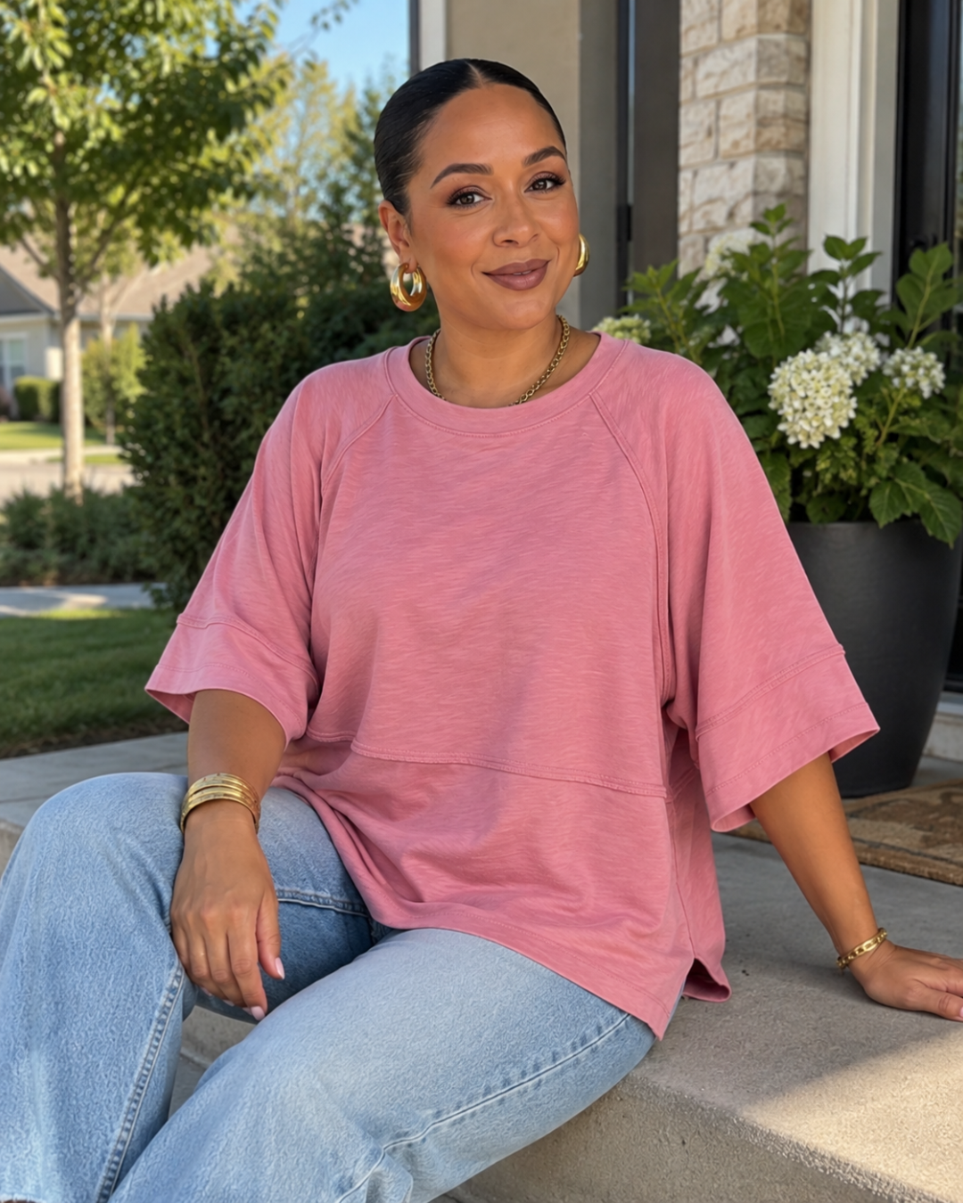 Blusa Oversize de Caída Suave y Estilo Relajado®