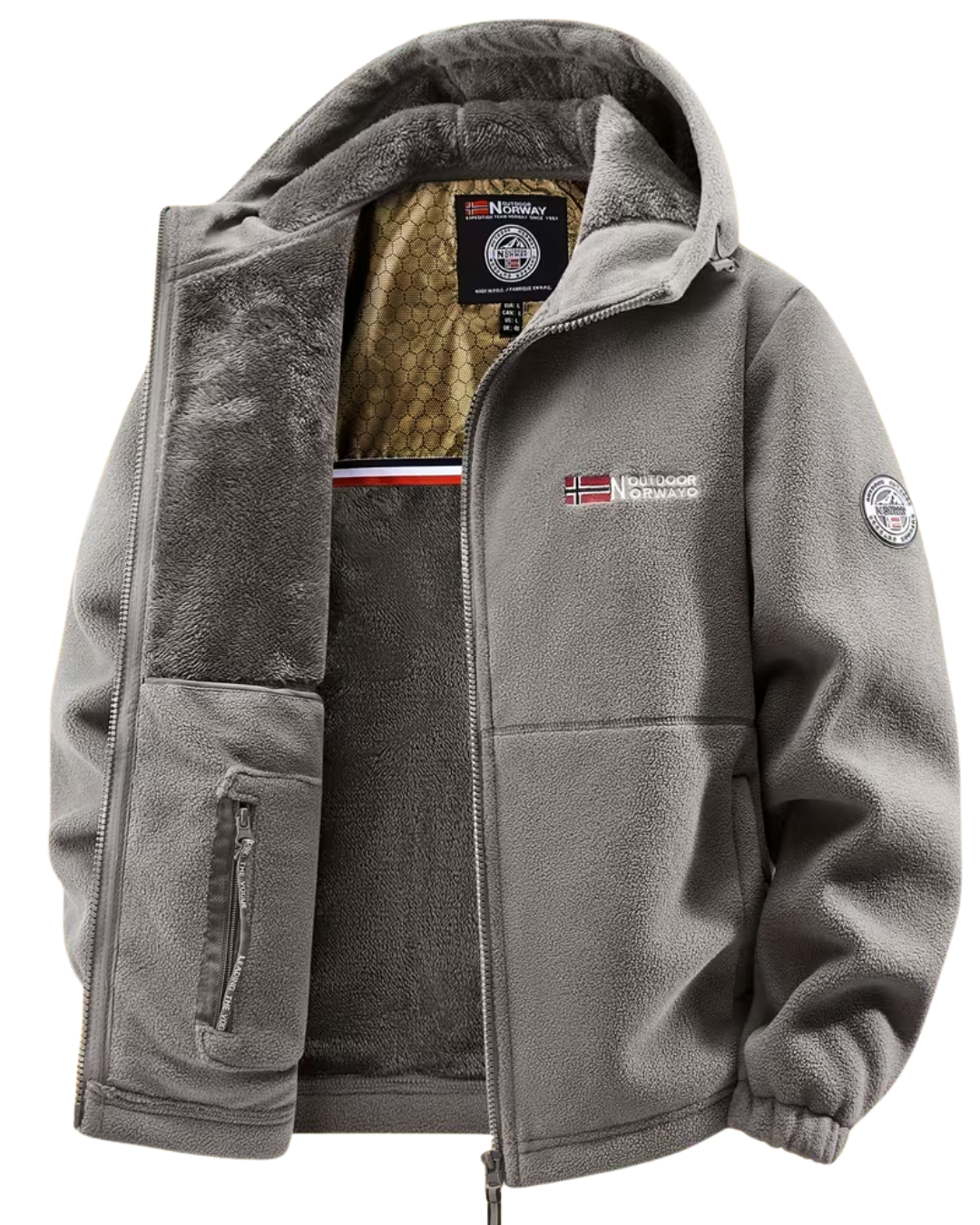 Chaqueta Polar Unisex con Capucha