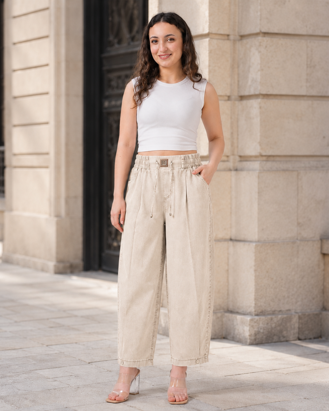 Pantalón Holgado con Cintura Elástica®