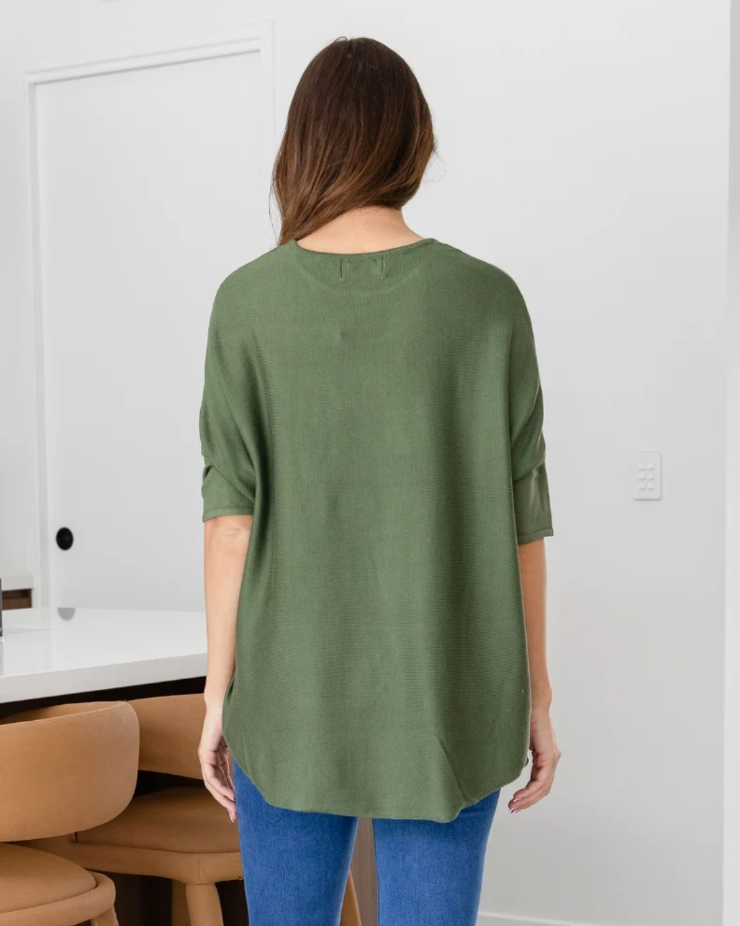 Jersey de Punto de Corte Fluido para Mujer