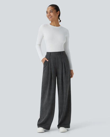 Pantalón de Pierna Ancha con Estampado para Mujer®