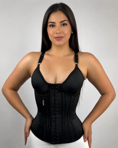 Faja colombiana estilo corsé con refuezo para mayor control abdominal
