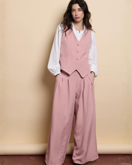 Conjunto de Sastrería Moderna Casual para Mujer