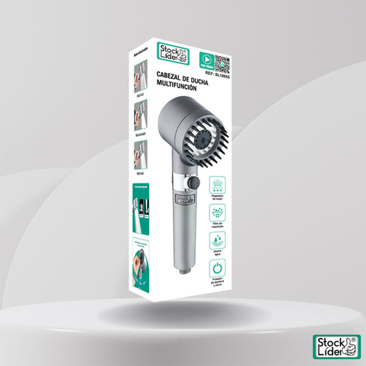 Cabezal para Ducha de alta presión con masaje y triple ajuste de flujo®