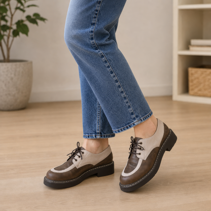 Zapatos de piel con Plataforma®