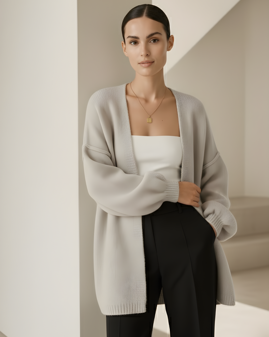 Cárdigan Oversized de Punto Ultra Suave para Mujer