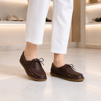 Mocasines de Red y Cuero Legítimo®