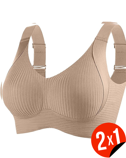 Sujetador de Confort Avanzado Soporte Sin Costuras y Estilo Acanalado (OFERTA 2X1)®