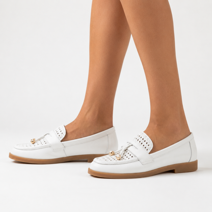 Mocasines en Piel Perforados