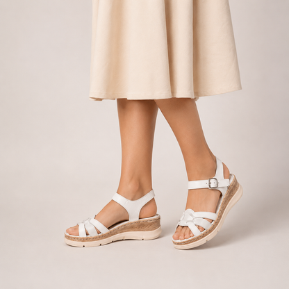 Sandalias cómodas con cuña baja®