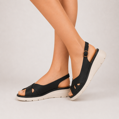Sandalias de Plataforma con Correa Posterior