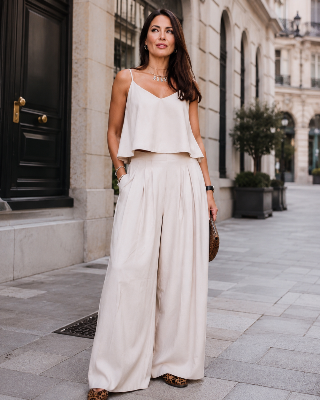 Conjunto Casual de Top y Pantalón Palazzo®