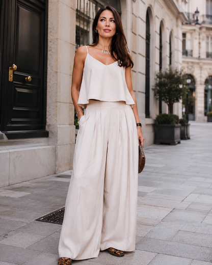 Conjunto Casual de Top y Pantalón Palazzo®