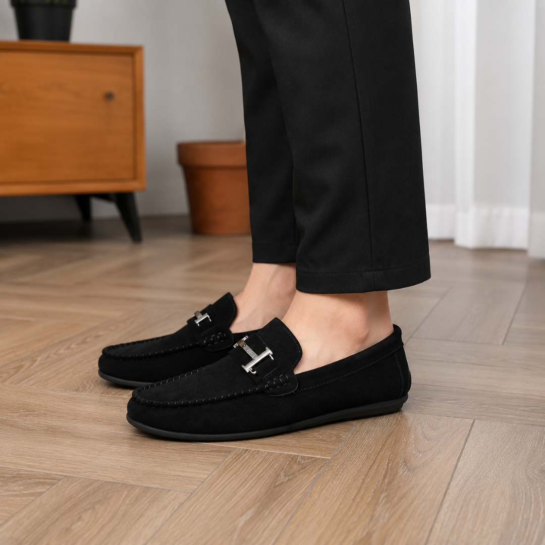 Mocasines de Antelina con Herraje Metálico®