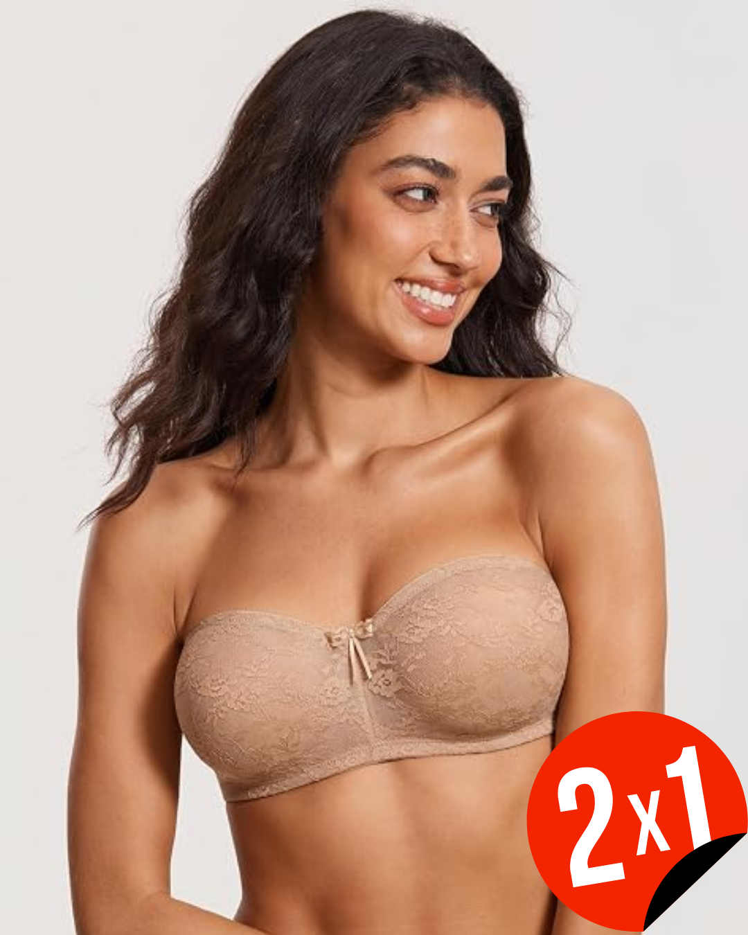 Sujetador Bandeau de Encaje sin Tirantes (OFERTA 2X1)®