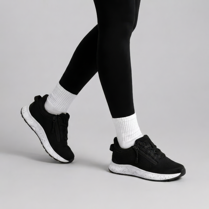 Zapatos adaptables con doble cremallera
