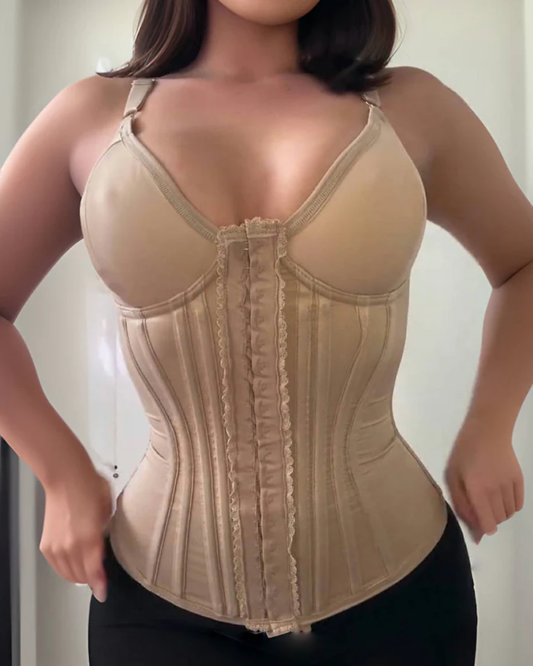 Faja colombiana estilo corsé con refuezo para mayor control abdominal®
