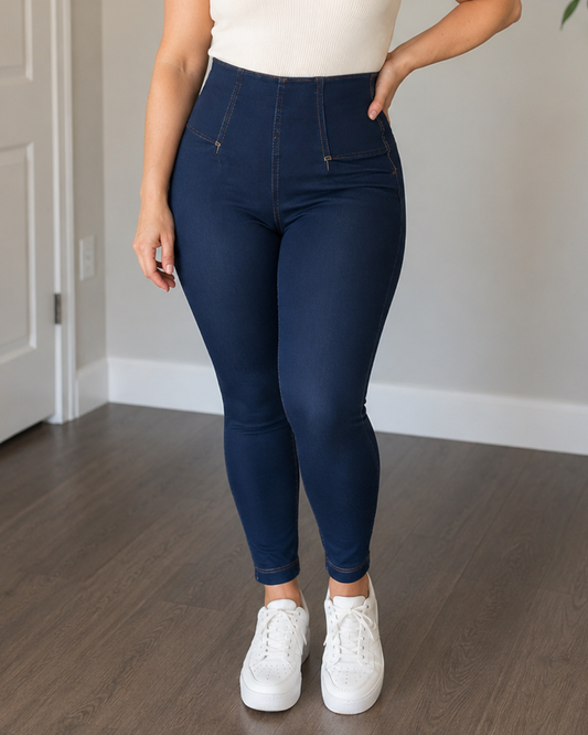 Jeans Tiro Alto Levanta Glúteos