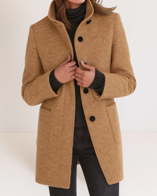 Chaqueta de Cuello Alto para Mujer