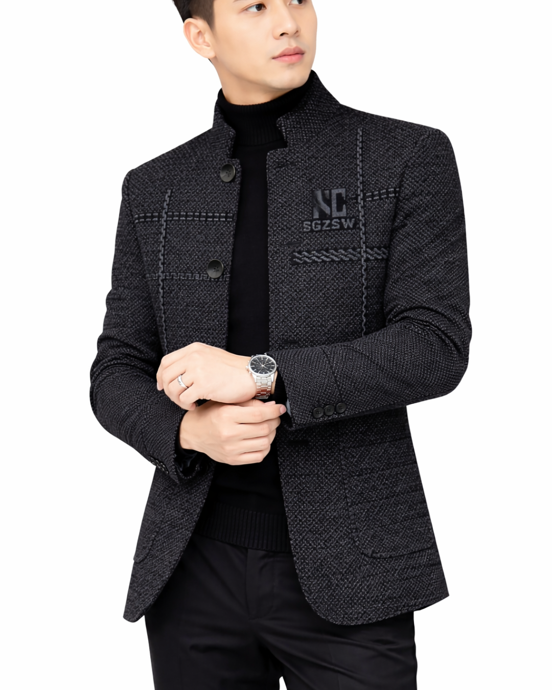 Abrigo Elegante con Forro Polar para Hombre