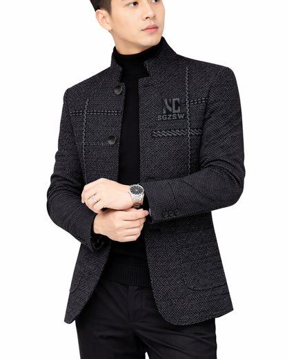 Abrigo Elegante con Forro Polar para Hombre
