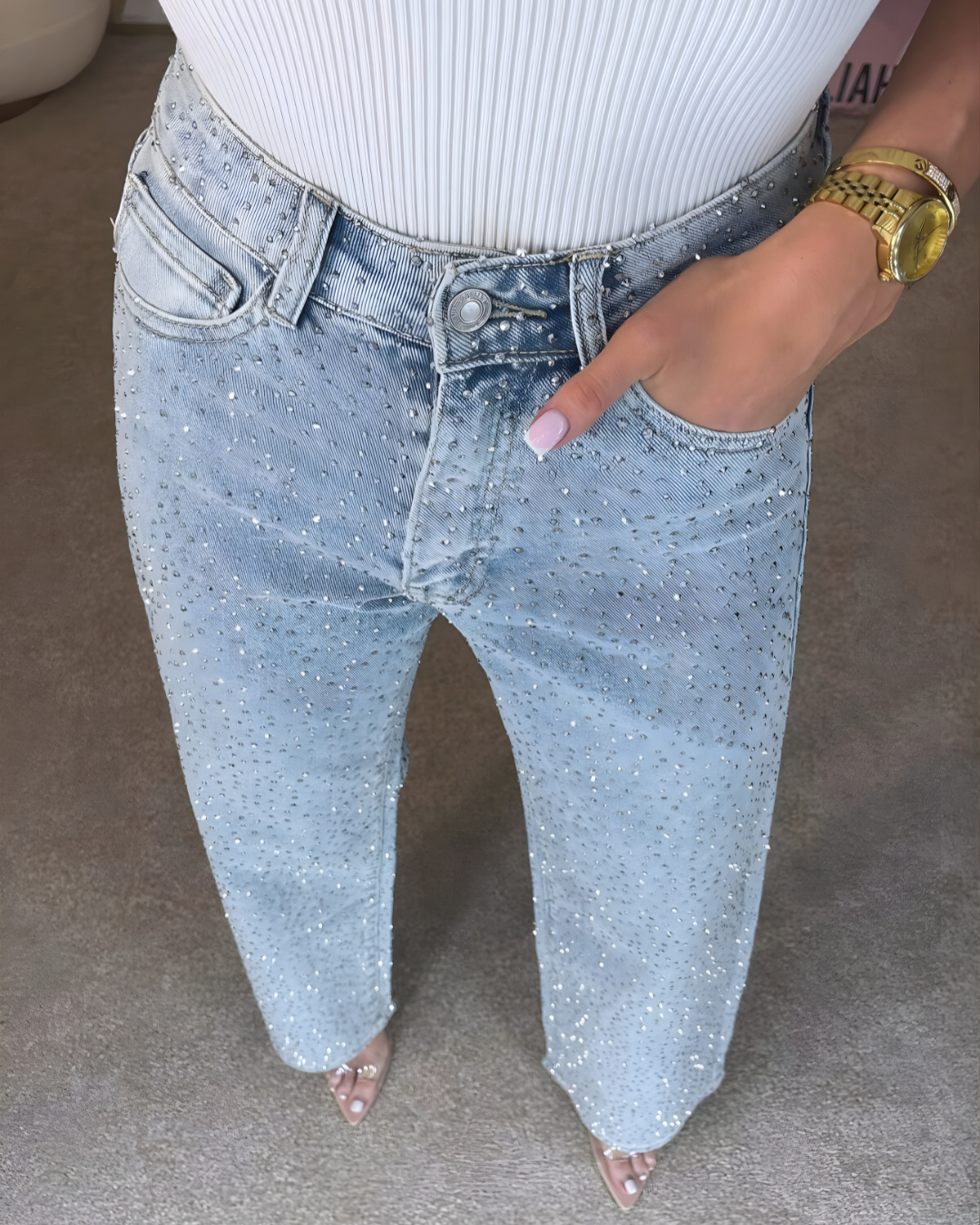 Pantalón Denim Recto Mónaco