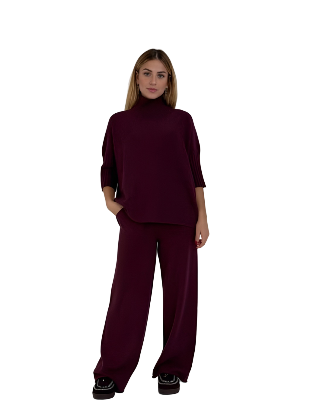 Conjunto de Punto Cuello Alto Para Mujer®