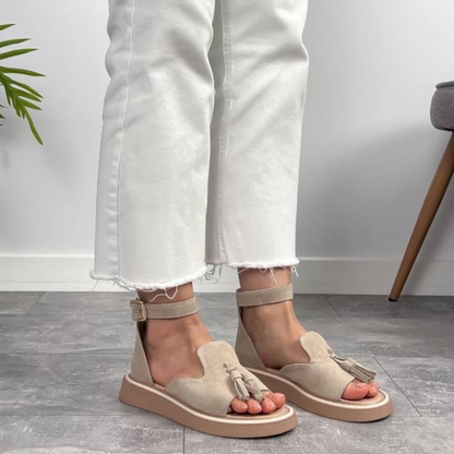 Sandalias de Ante con Suela de Plataforma®