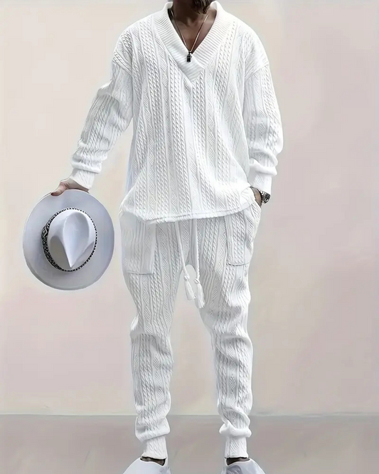 Conjunto Habana con textura trenzada