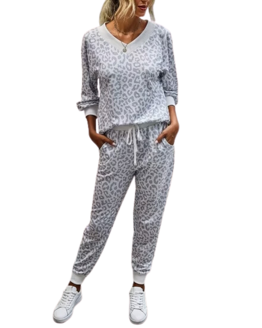 Conjunto de Descanso con Estampado de Leopardo para mujer®