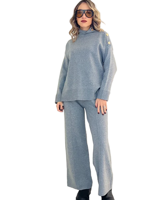 Conjunto de punto sofisticado para mujer