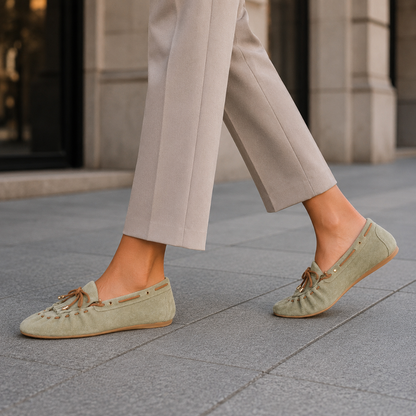 Mocasines Planos con Cordón Decorativo