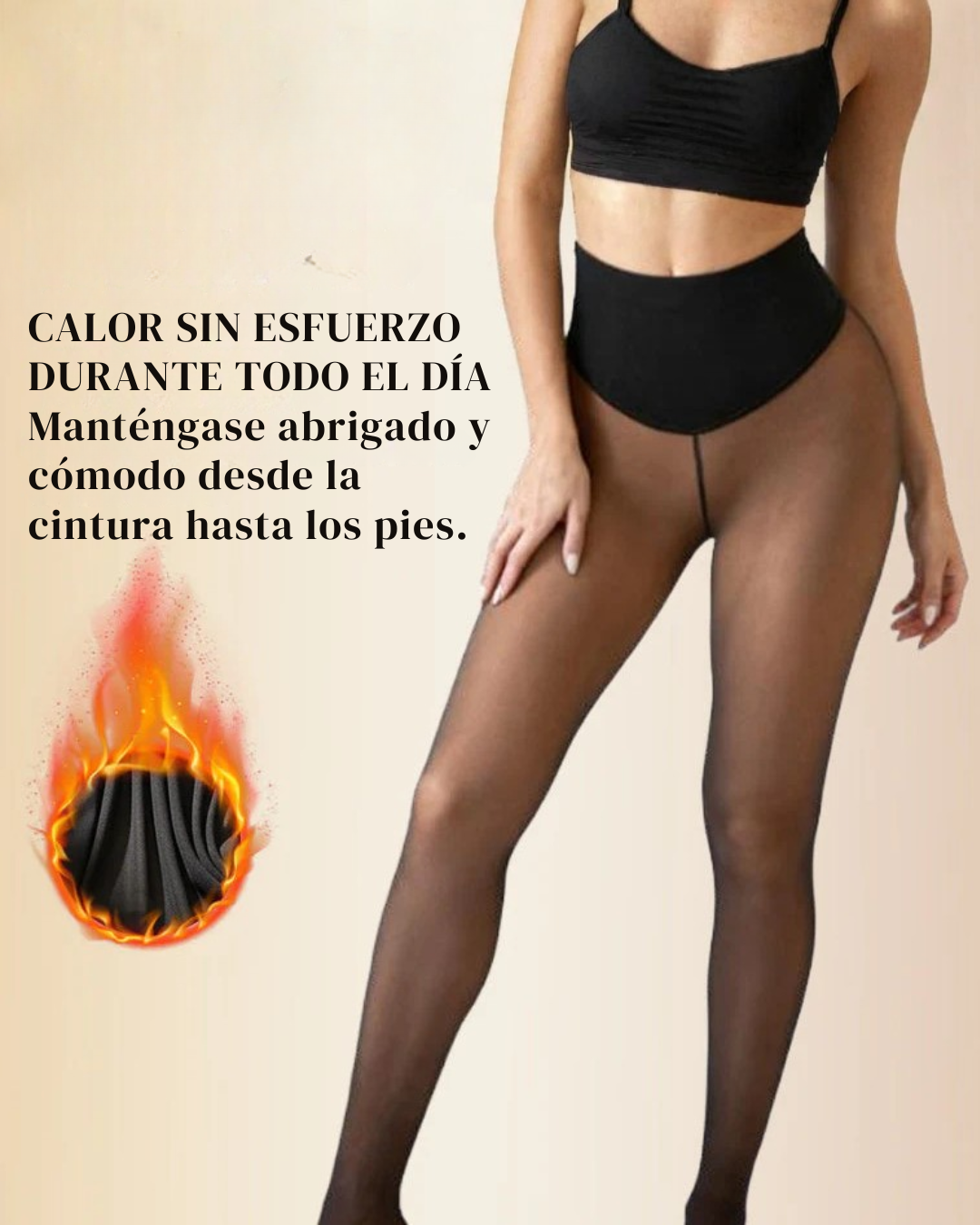 Leggings Modeladores de Invierno con Efecto de Medias Finas para mujer