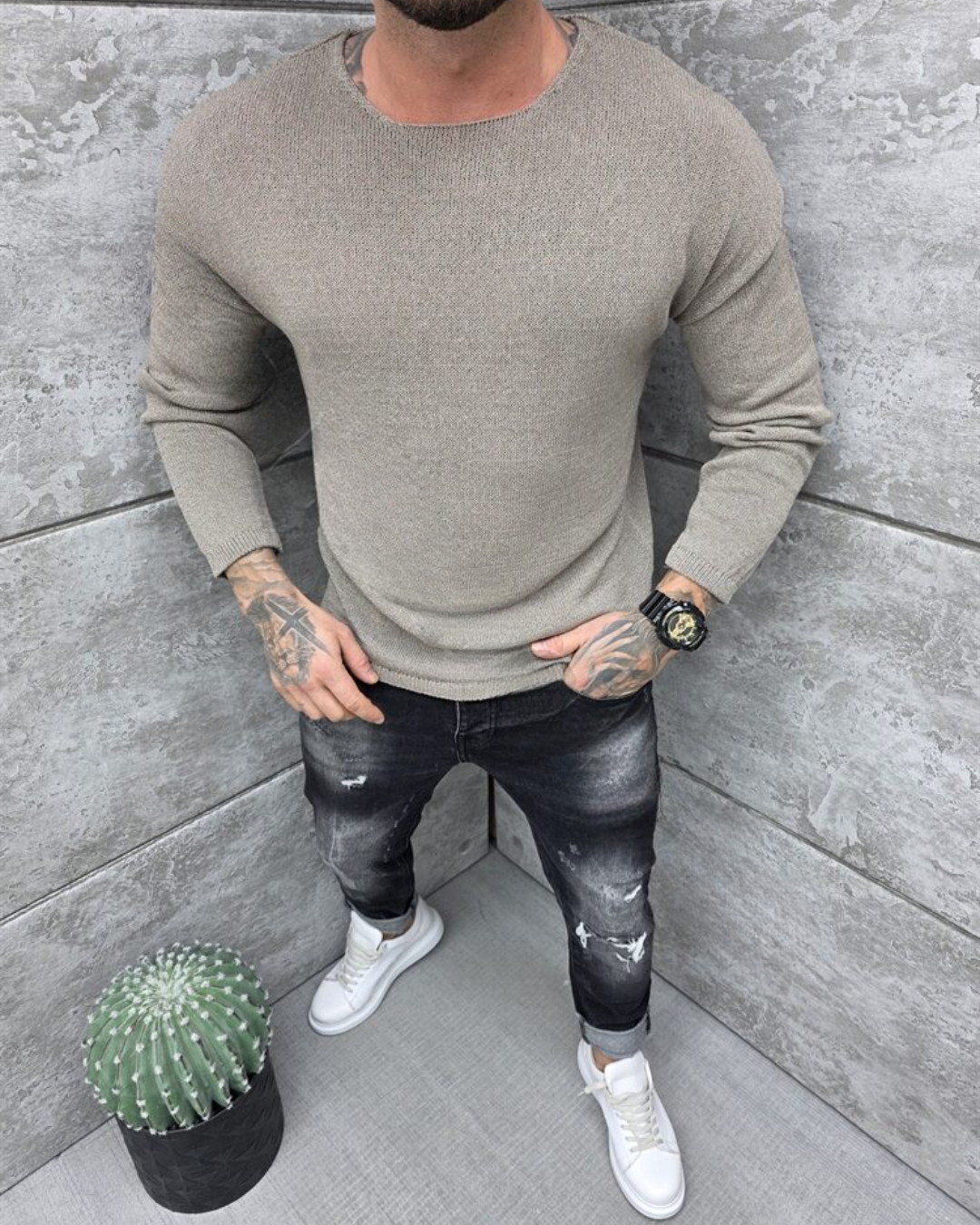 Jersey de Punto Fino para Hombre®