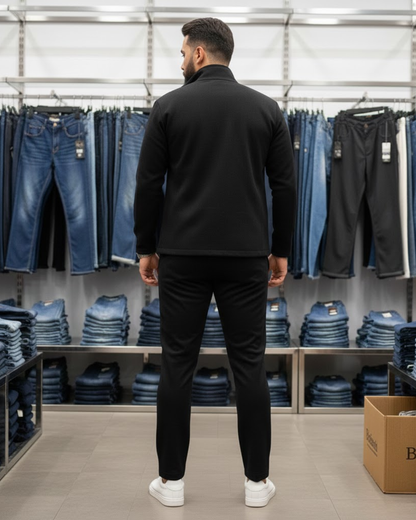 Conjunto deportivo bordado de dos piezas muy versátil para hombre