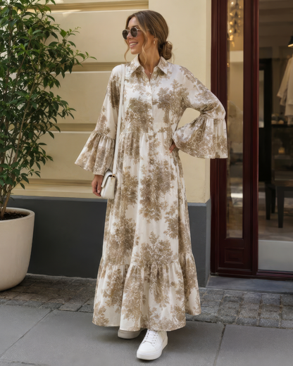Vestido con Estampado Botánico