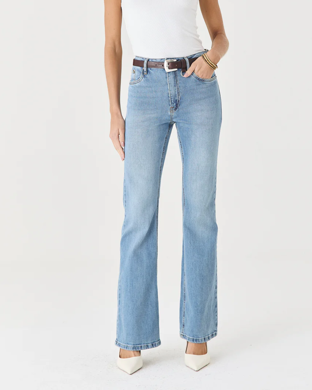 Pantalón Demin de Tiro Alto®
