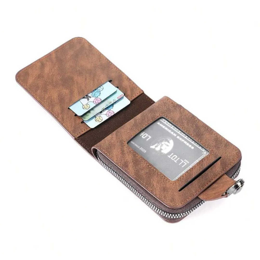 Billetera Vintage Compacta con Cremallera®